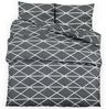 vidaXL Bettwäsche-Set Grau 135x200 cm Baumwolle 136054 Bild 3