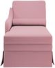 vidaXL Chaiselongue mit Nackenrolle und Rechter Armlehne Rosa Samt 4009785 Bild 4