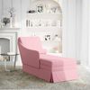 vidaXL Chaiselongue mit Nackenrolle und Rechter Armlehne Rosa Samt 4009785 Bild 2