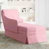 vidaXL Chaiselongue mit Nackenrolle und Rechter Armlehne Rosa Samt 4009785 Bild 3