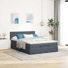 vidaXL Ottoman-Bett mit Matratze Dunkelgrau 140x190 cm Samt 3311772 Bild 3