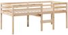 vidaXL Hochbett mit Dach 90x200 cm Massivholz Kiefer 3282052 Bild 5