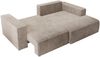Selsey 'Farese Mini' Ecksofa mit Cordbezug, Schlaffunktion und Stauraum, Beige, rechts Bild 3