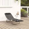 vidaXL Klappbare Sonnenliege Schwarz 182 x 55 x 85,5 cm Textilene 42003153 Bild 3