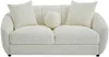 Vente-unique - NAFEKI Sofa Stoff Weiß - B 96 cm x H 78 cm x L 182 cm Bild 2