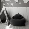 AD.CON Sitzsack mit ECO Füllung, Schwarz, 100 x 120 x 50 300L, Styropor-Regranulat Bild 5