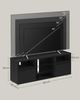 Vasagle TV-Schrank Fernsehtisch mit LED-Beleuchtung, 2 Schränke, 160 cm Bild 5