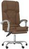 vidaXL Bürostuhl mit Massagefunktion Braun Stoff 349684 Bild 2