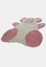 Teddy Teppich aus echtem Merino Lammfell Rosa Bild 3