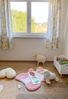 Teddy Teppich aus echtem Merino Lammfell Rosa Bild 4