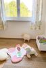 Teddy Teppich aus echtem Merino Lammfell Rosa Bild 5