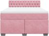 vidaXL Boxspringbett mit Matratze Rosa 160x200 cm Samt 3286365 Bild 4