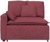 vidaXL Modulares Sofa Endmodul mit Armlehne Kissen Weinrot 100 cm 4104390 Bild 3