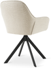 GOEURVANT 1370 Esszimmerstühle 2er-Set, 360° Drehbar, Webstoff - Beige Stoff Bild 4