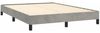Bettgestell, Doppelbett ohne Matratze Hellgrau 140x200 cm Samt Bild 3