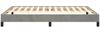 Bettgestell, Doppelbett ohne Matratze Hellgrau 140x200 cm Samt Bild 5