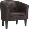 vidaXL Clubsessel Braun Kunstleder 356459 Bild 2