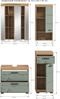 Xonox Scout Badkombination (B/H/T: 112x191x34 cm) in Salbei und Artisan Eiche Nachbildung Bild 4