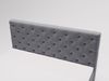 GRAINGOLD Montego Doppelbett 140x200, Boxspringbett, zwei Bettkästen, Glamour Stil, Velvet-Stoff, Grau Bild 5