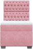 vidaXL Boxspringbett mit Matratze Rosa 90x190 cm Samt 3290797 Bild 4