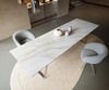Esstisch Edge 300x100 cm Keramik Onyx Pearl Edelstahl Schräg Bild 4