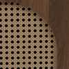 Kommode HWC-P51, Schrank mit Türen Anrichte Staufächer, Poly-Rattan MDF Melamin 79x80x40cm ~ braun Bild 4