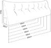 VERCART Keilkissen, Haselnuss Schokolade, Samt, 50 x 20 x 120 cm Bild 2