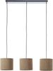 BRILLIANT mit Cord-Lampenschirm, 150 x 94 x 23 cm, 3x E27, kürzbar, Textil, grau mit Cord-Lampenschirm, 150 x 94 x 23 cm, 3x E27, kürzbar, Textil, grau Bild 4