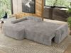 Ecksofa, L-förmiges, lose Kissen, DL-Schlaffunktion, (H 100 x T 187 x B 273 cm) - CUBO L - Cord Hellgrau - linke Seite Bild 3