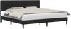 vidaXL Bettrahmen mit Kopfteil Schwarz 200 x 200 cm Samt 42027689 Bild 2