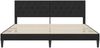 vidaXL Bettrahmen mit Kopfteil Schwarz 200 x 200 cm Samt 42027689 Bild 4