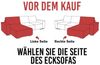 Wohnero24 NESSA Ecksofa mit Schlaffunktion 206x140 cm & Bettkasten – L-Form Couch Beige 218x152 cm Bild 4