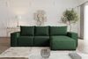 Ecksofa Designersofa ESTELLE in Stoff Opera Velvet Dunkelgrün Ottomane Rechts Bild 2