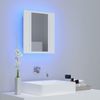 vidaXL LED-Bad-Spiegelschrank Weiß 40x12x45 cm Acryl 804948 Bild 3