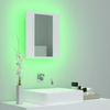 vidaXL LED-Bad-Spiegelschrank Weiß 40x12x45 cm Acryl 804948 Bild 4