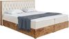 MEBLINI Boxspringbett LOFTY 6 180x220 cm mit Bettkasten - H3/Creme Samt Polsterbett - Doppelbett mit Topper & Taschenfederkern-Matratze Bild 2