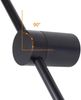ZMH Led Wandleuchte Innen Wandlampe: 100CM RGB Schwarz Musik Flurlampe Modern Design Dimmbar Schlafzimmerlampe mit Fernbedienung Wandbeleuchtung für Flur Treppenhaus Schlafzimmer Wohnzimmer Bild 4