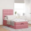 vidaXL Ottoman-Bett mit Matratzen Rosa 80x200 cm Samt 3313582 Bild 3