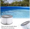 FELIXLEO Kartuschen-Filterpumpe Ersatzfilter für MSPA Whirlpool zubehör für MSPA FD2089 (8 St) Bild 4