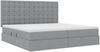 vidaXL Aufbewahrungsbett mit Matratze Hellgrau 200 x 200 cm Polyester 3371928 Bild 5