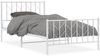 vidaXL Bettgestell mit Kopf- und Fußteil Metall Weiß 107x203 cm 374500 Bild 2