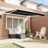Markise, Sonnenmarkise Schwarz 300 x 250 x 165 cm Polyester Bild 3