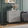 Kommode Eliza Grau 80 x 81.2 cm mit 3 Schubladen Vicco Bild 4