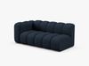 Micadoni Modulares Sofa Lupine 3-Sitzer Links Boucle Baloo Dunkelblau Bild 2