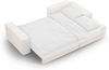 Micadoni Schlaf-Ecksofa Jodie 3-Sitzer Rechts Boucle Weiß Bild 5