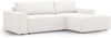Micadoni Schlaf-Ecksofa Jodie 3-Sitzer Rechts Boucle Weiß Bild 2