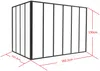 Vente-unique - BAYVIEW Innenglaswand MetallGlas Schwarz - B 120 cm x H 130 cm x L 180 cm Bild 3