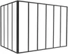 Vente-unique - BAYVIEW Innenglaswand MetallGlas Schwarz - B 120 cm x H 130 cm x L 180 cm Bild 2
