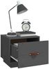 vidaXL Nachttische 2 Stk. Grau 40x34x35 cm Massivholz Kiefer 818290 Bild 4