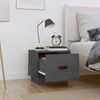 vidaXL Nachttische 2 Stk. Grau 40x34x35 cm Massivholz Kiefer 818290 Bild 3